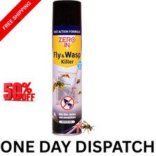 Zero In Fly and Wasp Killer Spray 300 ml Aerosol, Fast-Acting Control for Insect