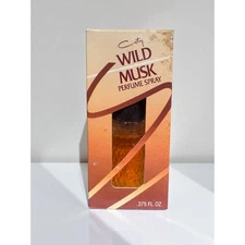 Vtg Perfume READ Coty Wild Musk Oil Perfume Spray Rare .375 Fl Oz Brand New
