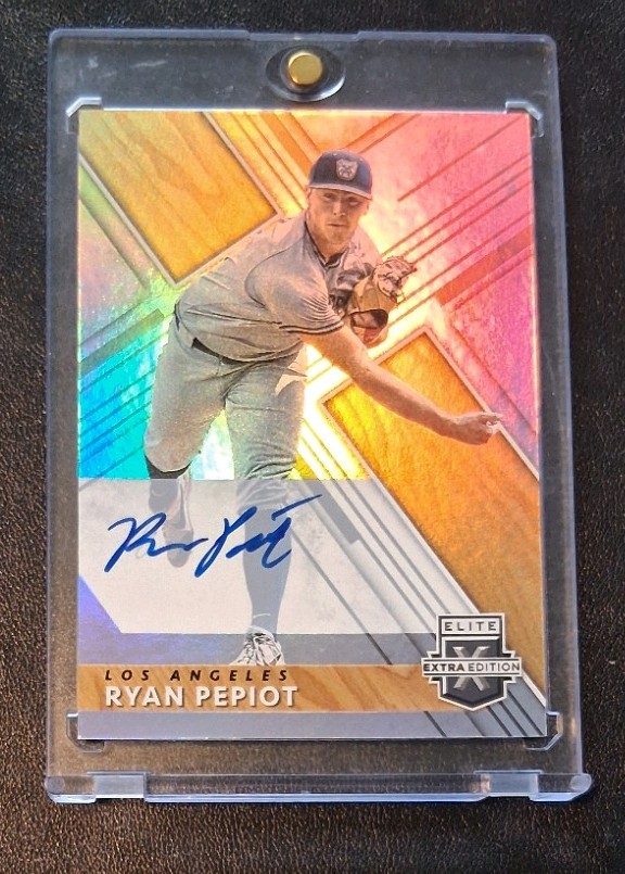 2019 Panini Elite #84 Ryan Pepiot Auto (RC) | Rays Dodgers Cool Card!