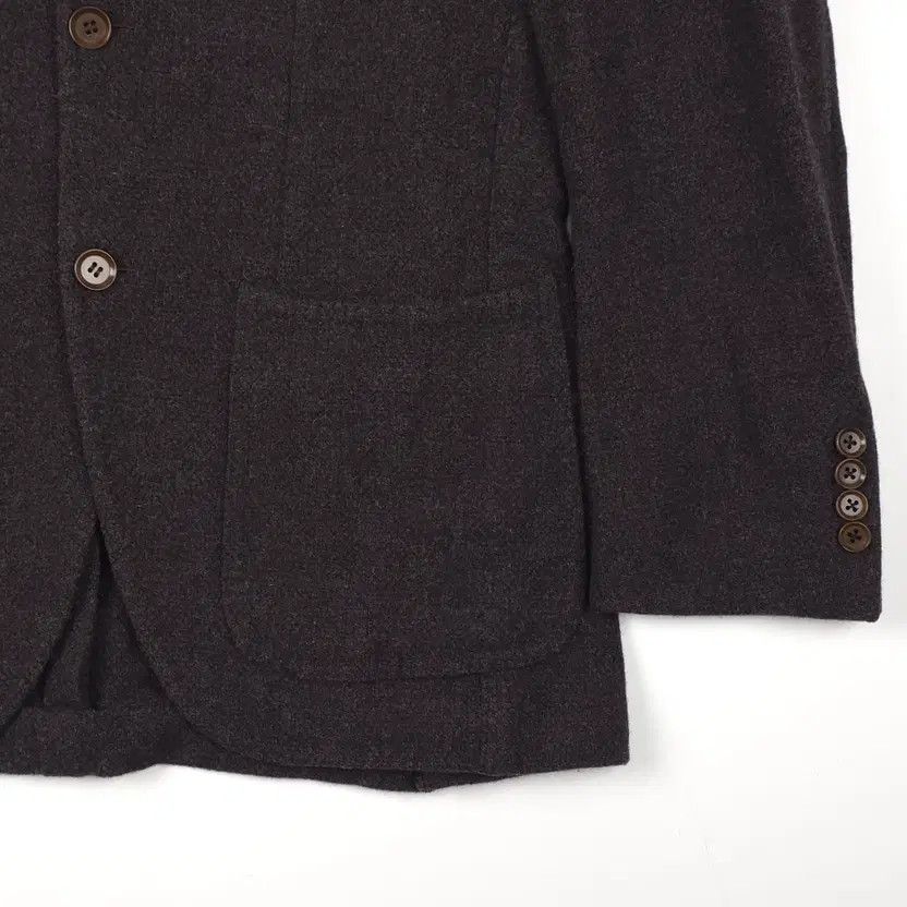 Ring Jacket Single-Breasted Wool Brown Jacket - S… - image 5