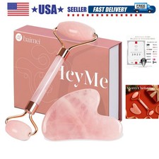 IcyMe Jade Roller  Gua Sha, Face Roller Redness Reducing Skin Care Tools, Se...