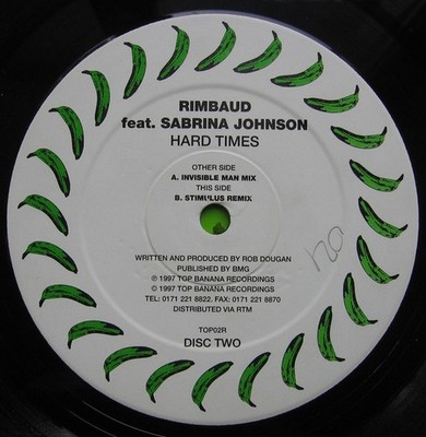 Rimbaud featuring Sabrina Johnston - Hard Times (Disc Two) - UK 12'' Vinyl - 1...
