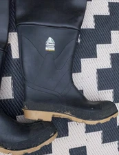 Beta Standard Steel Shark Hip Waders Mens Sz 12 Made in USA Great Used Condition