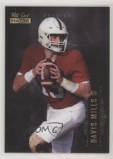 2021 Wild Card MATTE Retail Black Davis Mills #MBC-25 Rookie RC 11uh. rookie card picture