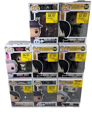 Funko Pop Lot Of 8 Tokyo Ghoul Re: Loki Stranger Things Parks And Recreation