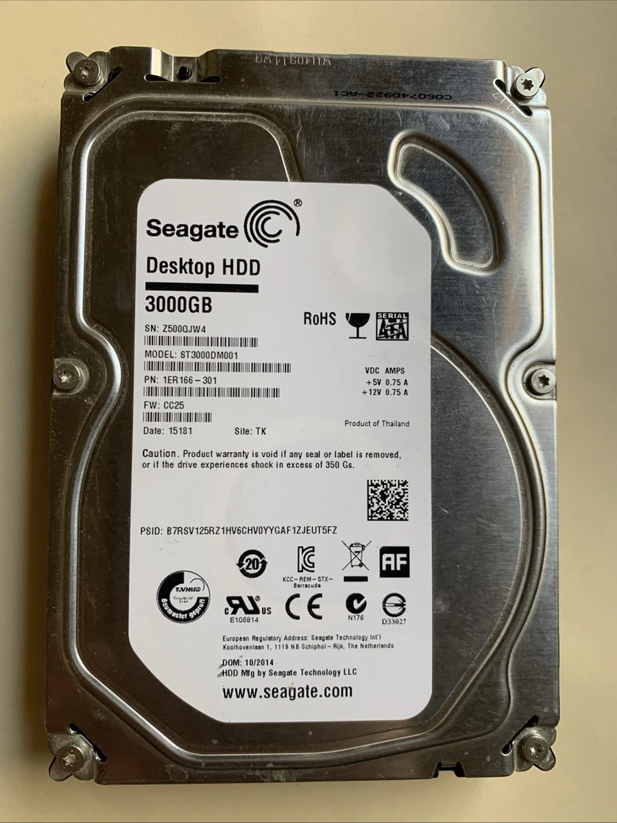 Seagate Barracuda St3000dm001 3tb for sale | eBay