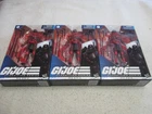 HASBRO GI JOE CLASSIFIED 08 RED NINJA ACTION FIGURE SEALED MOC NEW x3 LOT SET