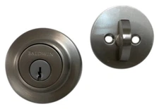 Baldwin SC.CRD.150.6L.DS.CKY.KD Satin Nickel-Polished Deadbolt Cylinder Lockset