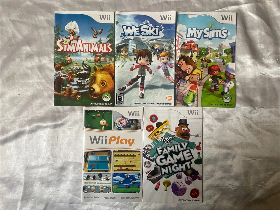 Nintendo Wii 5 Game Lot SimAnimals,MySims,We Ski Family Game Night All Tested - Image 3 of 4