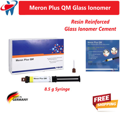 Meron Plus QM Resin Reinforced Glass Ionomer Cement 8.5gm Automix Syringe 1-3/Pk