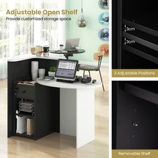 Corner Reception Desk Multi-Functional Office Table