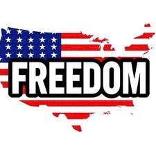 Freedom Liberty Charlie Kirk Sticker Patriot Conservative Vinyl Decal Outdoor