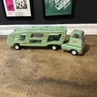 TONKA Vintage Car Hauler Carrier - Mint Green Pressed Steel Estate Find 18" long
