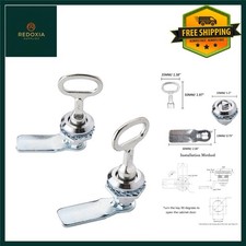 Durable Triangle Bin & Cabinet Lock Set, High Quality Metal Cam Locks, 2 Pcs ...