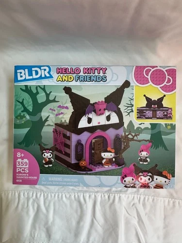 Brand New BLDR Hello Kitty and Friends Kuromi’s Haunted House 0131 Building Set