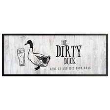 Dirty Duck Bar Runner Cocktail Party Bar Mat Man Cave Bar Zubeh&ouml;r