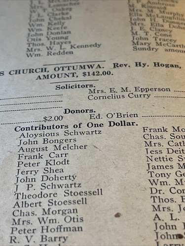 ANNUAL REPORT DIOCESE OF Davenport Iowa 1915-1916 Pamphlet Genealogy ST Ambrose - Picture 7 of 20
