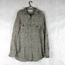 Mango Shirt Stylish Casual Striped Size M Work Party Outfit