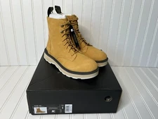 Sorel Hi Line Lace Geo Yellow Jet Waterproof Combat Boots Womens Size 8 NEW