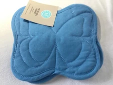 MARTHA STEWART POT HOLDERS (2)  WITH HANGING  LOOP  BLUE BUTTERFLY NWT