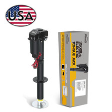 3500lbs Electric Tongue Jack For Travel Trailer With Drop Foot Protective Cover 3500lbs Electric Tongue Jack For Travel Trailer With Drop Foot Protective Cover