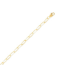 2.8mm Paperclip Long Link Chain Men Women Choker Necklace 18" 14/20 Gold Filled