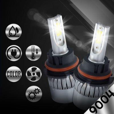 XENTEC LED HID Headlight kit 9004 HB1 6000K for 1991-1994 Mazda Navajo