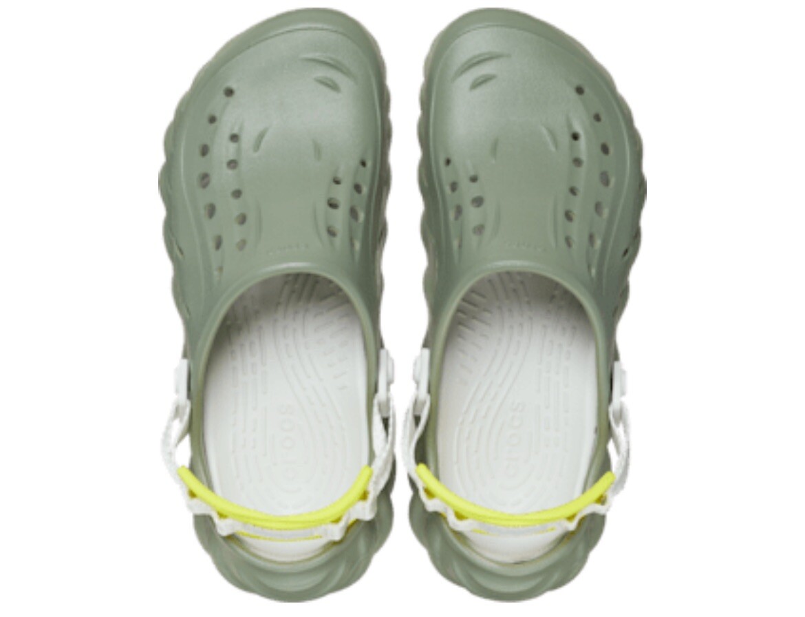 Crocs Echo Clogs Shoes Slides Shoes Moss Green Men display picture 1