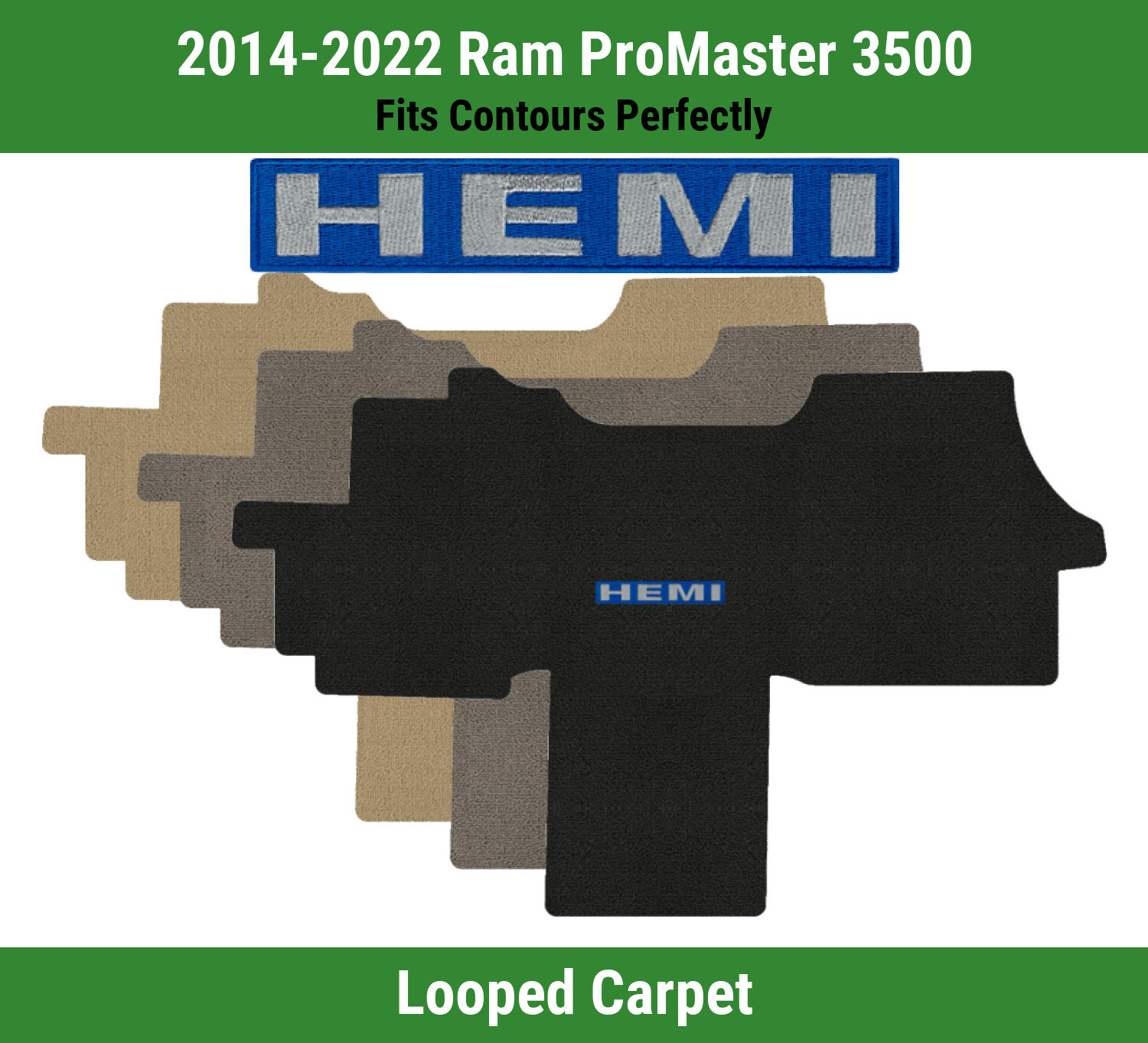 Lloyd Classic Loop Front Mat for '1422 Ram ProMaster 3500 w/Silver on