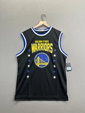 UNK Mens Black Tank Top NBA Golden Warriors Round Neck NWT Size L