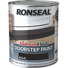 Ronseal Diamond Hard Doorstep Paint 750ml - Black