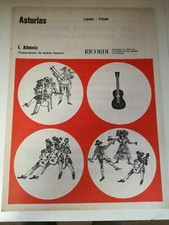 Asturias Albeniz spartiti Musicali preludio Segovia