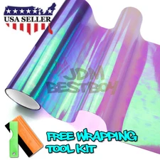 12"X120" Galaxy Neo Chrome Purple Headlight Taillight Fog Light Tint Film Vinyl