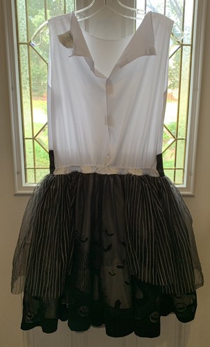 Women's Large Jack Skellington Nightmare Before Christmas Costume Dress: Tulle - Picture 8 of 21
