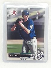 Wyatt Mills 2017 Bowman Draft Baseball - 1st #BD-14 - Seattle Mariners
