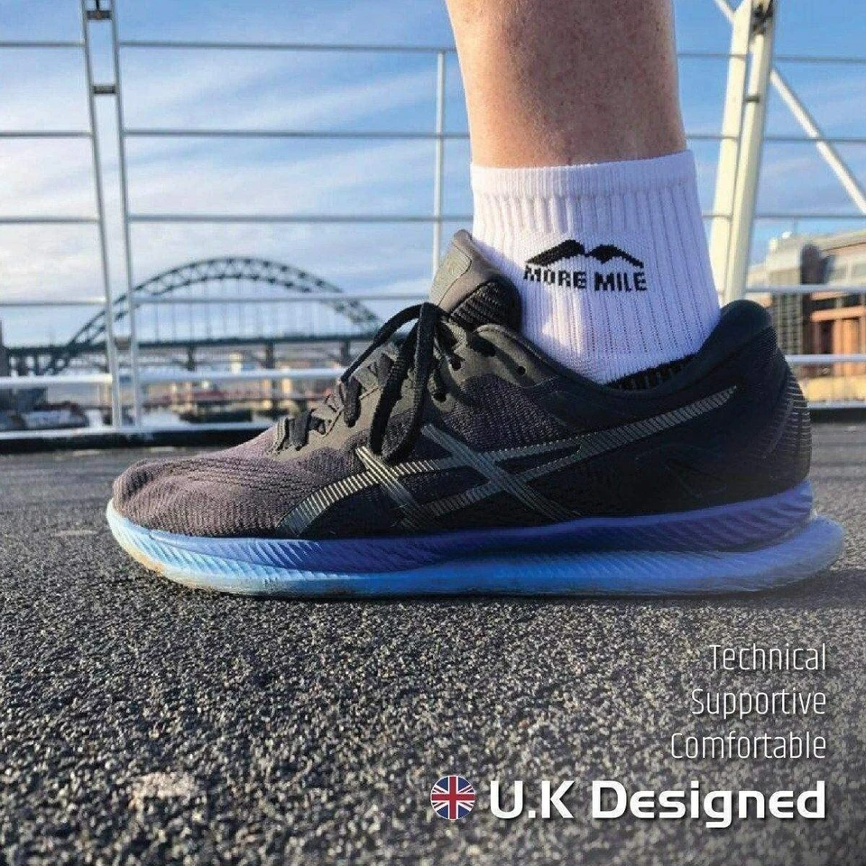 MENS RUNNING SOCKS GYM CUSHIONED BLISTER MORE MILE LONDON ANKLE CROSSFIT 5 PAIRS - Image 4 of 4