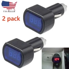 2xLED Car Auto Battery Electric Cigarette Lighter Voltmeter Voltage Meter Tester