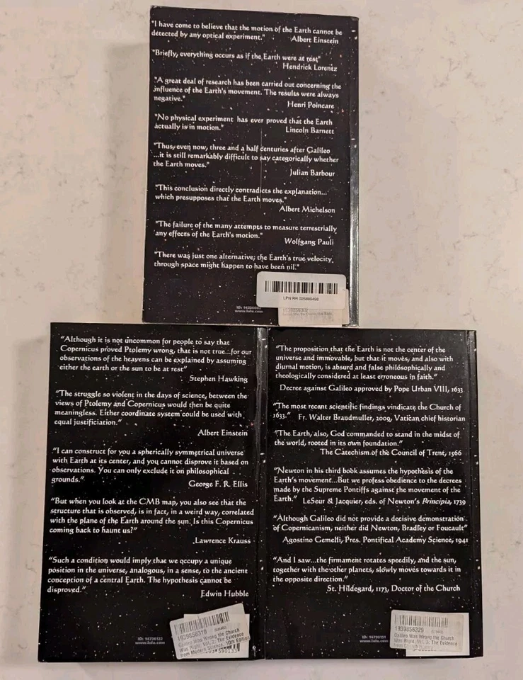 *SIGNED* Galileo Was Wrong, the Church was Right, Volumes 1-3 - Image 2 of 4