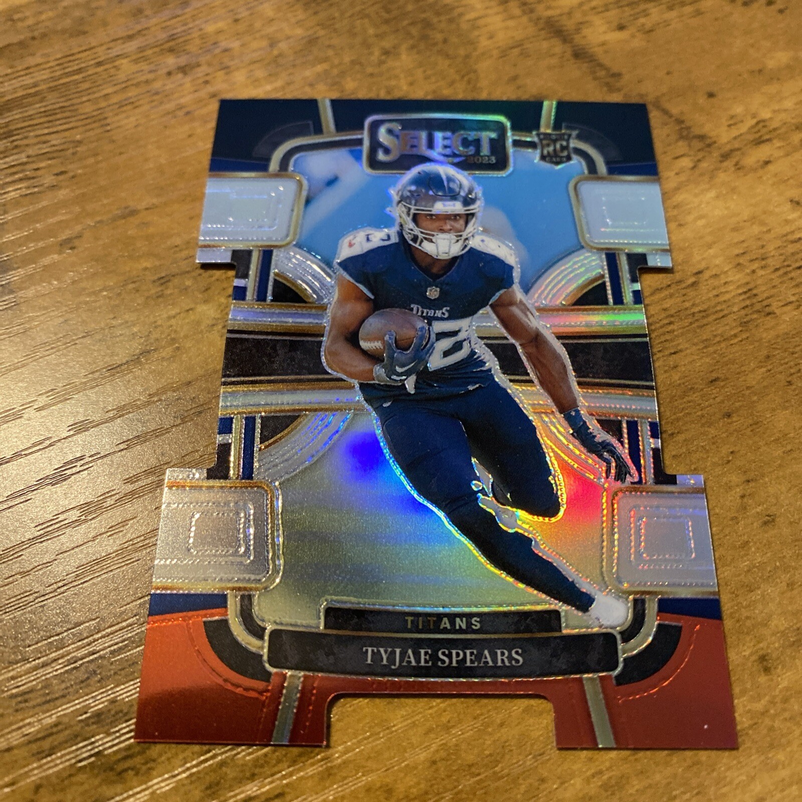 2023 Panini Select - Concourse Black & Red Prizm Die-Cut #97 Tyjae Spears (RC)