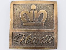 Nordic Ski Doo Bombardier Snowmobile Winter Sports Vintage Belt Buckle