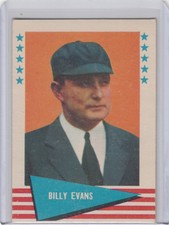 1961 Fleer Baseball Card #22 Billy Evans Umpire - ExMt