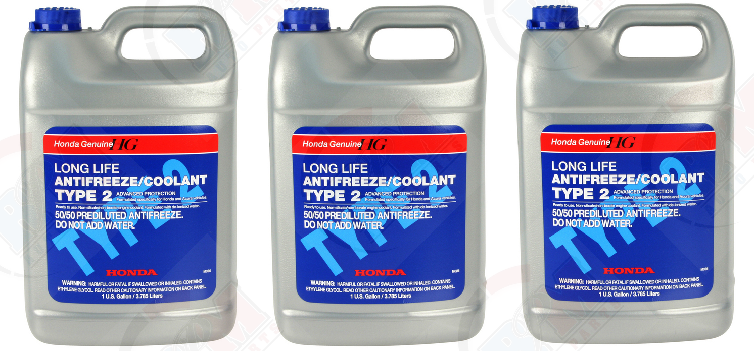 3PK GENUINE Coolant / Antifreeze for Honda Acura Civic Accord Odyssey