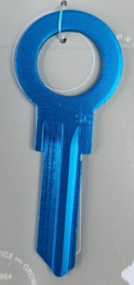 Solid Blue Sc1 Key BLUE ZERO GRAVITY SCHLAGE SC1 KEYBLANK - READ DETAILS BELOW | eBay