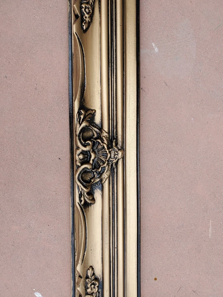 Marco dorado vintage 20x24 para cuadros impresión artística lienzo pared hogar ideas Foto 3 de 4