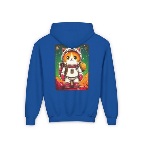 Cat Astronaut Adventure Hoodie, Space Kitten Graphic Sweatshirt, Galaxy Cat - Picture 17 of 19
