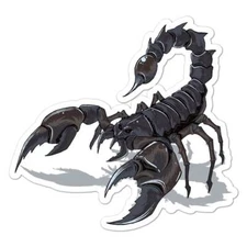 Scorpion, Vinyl Decal Sticker, Indoor Outdoor, 3 Sizes, #7947