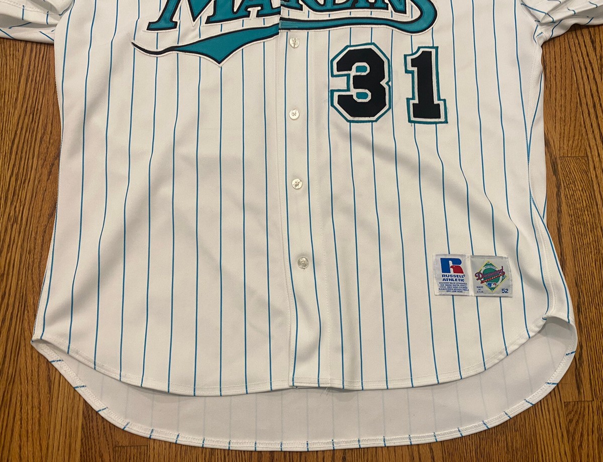 Florida Marlins Mike Piazza Vintage 90s Russell Diamond MLB