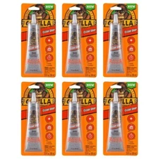 Gorilla Glue 8040002 Clear Grip 3 Oz. Waterproof Contact Adhesive- Pack of 6
