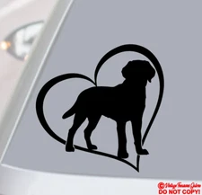 LABRADOR RETRIEVER HEART Vinyl Decal Sticker Car Window GOLDEN BLACK LAB PET DOG