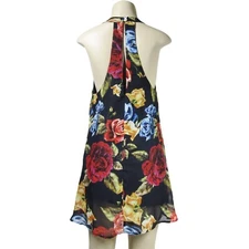 Show Me Your Mumu NWT S Cottagecore Trapeze Swing Dark Floral Mini Sun Dress